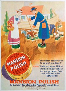 A Mansion antiszeptikus padlófényező hirdetése, 1933 alkotó: Unbekannt