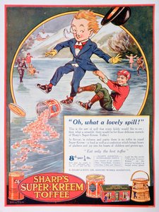 A Sharps Super-Kreem Toffee hirdetése, 1923 alkotó: Unbekannt