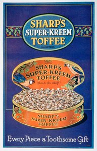 A Sharps Super-Kreem Toffee hirdetése, 1928 alkotó: Unbekannt