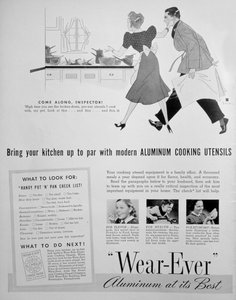 Wear-Ever alumínium konyhai eszközök hirdetése, 1939 alkotó: Unbekannt