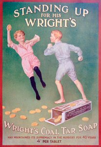A Wrights kőszénkátrány-szappan reklámja, 1909 alkotó: Unbekannt