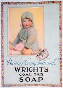A Wrights kőszénkátrány-szappan reklámja, 1924 alkotó: Unbekannt
