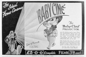 A Pathe Babycine filmvetítő reklámja, 1926 alkotó: Unbekannt