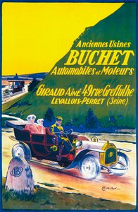 Buchet autók reklámja, 1910-es évek alkotó: Unbekannt