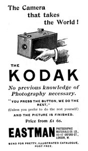 Kodak fényképezőgépek reklámja, 1893 alkotó: Unbekannt