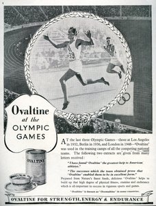Ovaltine reklámja az 1948-as londoni olimpián (litho) alkotó: Unbekannt