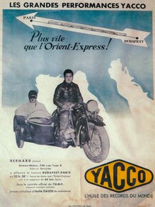 Yacco motorolaj hirdetése, 1936 alkotó: Unbekannt