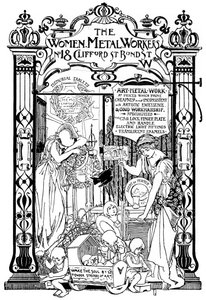 A londoni Metal Workers női cég reklámja, 1901 alkotó: Unbekannt