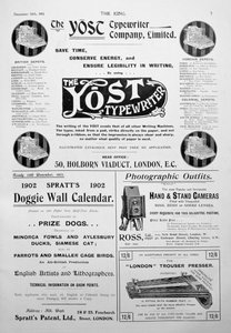 A King magazin hirdetési oldala, 1901. december 14 alkotó: Unbekannt