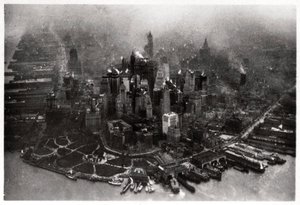 Manhattan légifelvétele, New York City, USA, egy Zeppelinről, 1928 1933 alkotó: Unbekannt