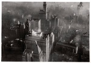 Manhattan légifelvétele, New York City, USA, egy Zeppelinről, 1928 1933 alkotó: Unbekannt