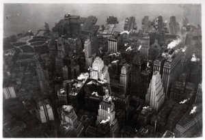 Manhattan légifelvétele, New York City, USA, egy Zeppelinről, 1928 1933 alkotó: Unbekannt