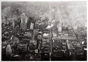 Philadelphia (Pennsylvania, USA) légi felvétele egy Zeppelinről, 1928 1933 alkotó: Unbekannt