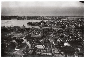 A brazíliai Recife légi felvétele egy Zeppelinről, 1930 1933 alkotó: Unbekannt