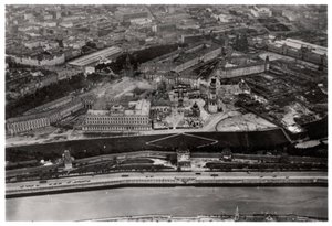 A Kreml légifelvétele, Moszkva, Szovjetunió, Zeppelinről, 1930 1933 alkotó: Unbekannt