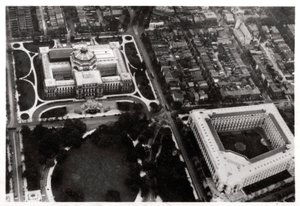 A Washington DC-i Kongresszusi Könyvtár légifelvétele egy Zeppelinről, 1928 1933 alkotó: Unbekannt