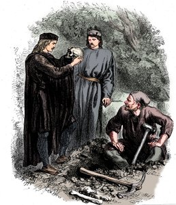 Jaj, szegény Yorick! Ismertem őt, Horatio, 1850 alkotó: Unbekannt