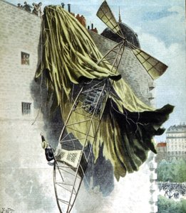 Alberto Santos-Dumont 1873-1932 brazil repülő, sikertelen kísérlet a Deutsch-díjra alkotó: Unbekannt