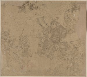 Album taoista és buddhista témákról: Keresés a hegyen: 41. levél, 1200-as évek. alkotó: Unbekannt