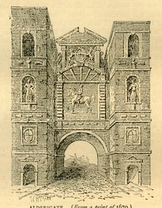 Aldersgate, 1670, c1872. alkotó: Unbekannt