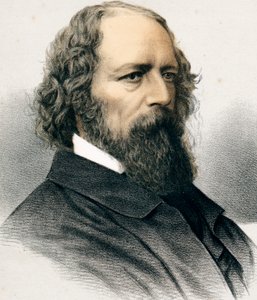 Alfred Tennyson, 1. Baron Tennyson, angol költő, 1880 körül alkotó: Unbekannt