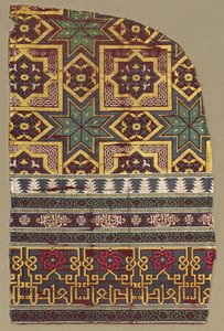 Alhambra függő töredék díszített szalagokkal, 1300-as évek. alkotó: Unbekannt