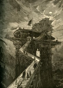 All Aboard for the Moon!, 1881. alkotó: Unbekannt