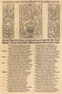 A Sas és I. Maximilianus császár allegóriája, 1497. alkotó: Unbekannt