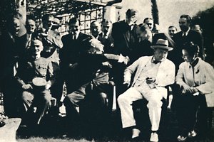 A szövetségesek vezetőinek konferenciája Kairóban, 1943. november, 1945. alkotó: Unbekannt