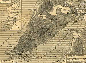 Szövetséges állások a törökországi Gallipoli-félszigeten, első világháború, 1915. július, 1920 körül. alkotó: Unbekannt