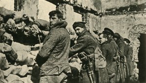 Szövetséges katonák Flandriában, első világháború, 1915, c1920. alkotó: Unbekannt