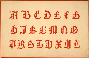 Ábécé, A-Z betűk, nagybetűk alkotó: Unbekannt