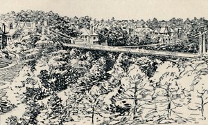 Alum Chine függőhíd, 1929 alkotó: Unbekannt