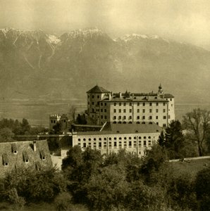 Ambras kastély, Innsbruck, Tirol, Ausztria, c1935. alkotó: Unbekannt