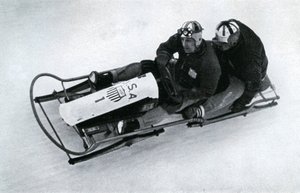 Amerikanisches Zweimann-Bobteam, Deutsche Winterolympiade, 1936