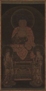 Amitabha triád, kb. 13. század. alkotó: Unbekannt