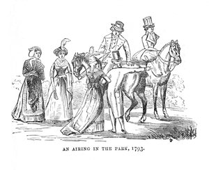 Egy szellőztetés a parkban, 1793, c1870 alkotó: Unbekannt