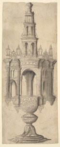 Egy építészeti monstrancia, kb. 1530-40. alkotó: Unbekannt
