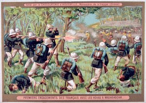 Eljegyzés a madagaszkári hovák ellen, 1883-1896 alkotó: Unbekannt