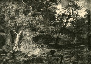 Egy régi német erdő, 1890. alkotó: Unbekannt