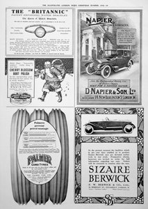 Egy reklámoldal az Illustrated London Newsban, 1916 karácsonya alkotó: Unbekannt