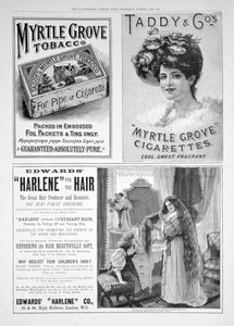 Egy hirdetési oldal az Illustrated London Newsban, karácsonyi szám, 1896 alkotó: Unbekannt