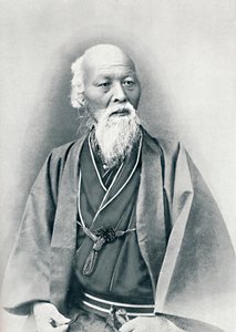 Egy idős japán orvos teljes kosztümben, 1902 alkotó: Unbekannt