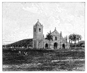 Egy régi jezsuita templom, Pirayu, Paraguay, 1895 alkotó: Unbekannt
