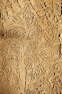 Angkor Wat, faragott részlet a WallTree-n, Siem Reap, Kambodzsa alkotó: Unbekannt