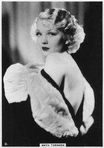 Anya Taranda amerikai modell, showgirl és színésznő, 1938 alkotó: Unbekannt