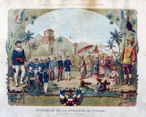 Tonkin hódításának apoteózisa, 1885 körül. alkotó: Unbekannt
