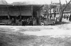 Arab kávézó, Bagdad, Mezopotámia, I. világháború, 1918 alkotó: Unbekannt