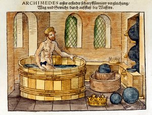 Arkhimédész a fürdőjében, 1547 alkotó: Unbekannt