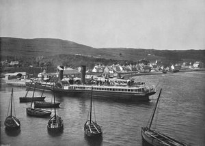 Ardrishaig – A Columba gőzhajó az Ardrishaig rakparton, 1895 alkotó: Unbekannt
